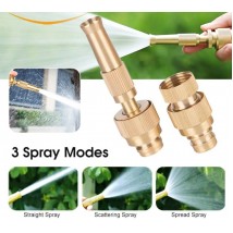High-Pressure Water Gun Spray Nozzle | Quick Hose Connector for Garden Sprinkler