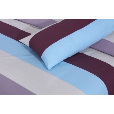 Multiple Color V Stripes BedSheet Set