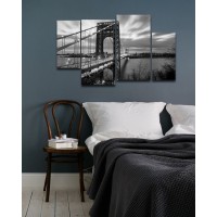 4 Pieces Digitally Printed Wall Frames - BND-4129