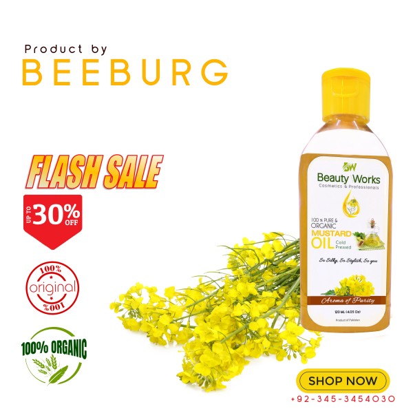 Mustard Oil, Beeburg Mustard Oil (120) - For Hairs