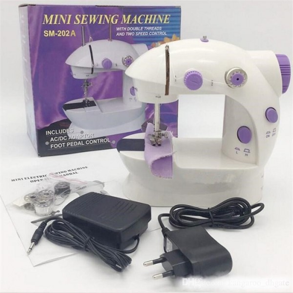 Buy Double Thread 2 Speed Mini Sewing Machine SM202 For Basic