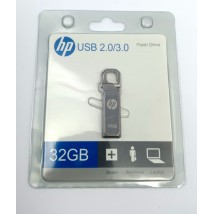 32GB - USB FLASH DRIVE - SILVER METALIC PENDRIVE