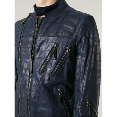 crocodile biker jacket