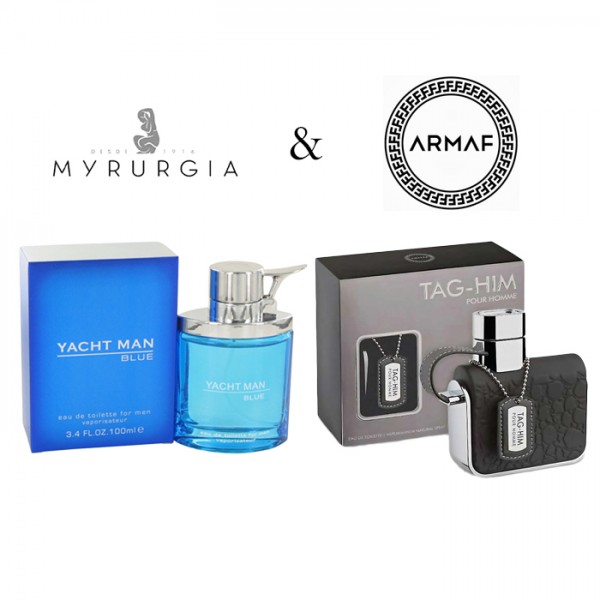 Buy Yacht Man Blue and TagHim Pour Homme Men Perfume Deal 04 online