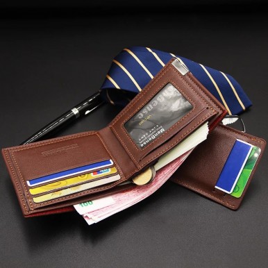 Retro Purse Short Anime Slim Thin Short Luxury Mini Slim Credit Card Cute Leather Small Wallet