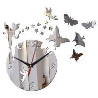 Acrylic Wall Clocks 3D Home Decor DIY Crystal Quartz Clock