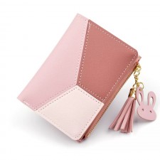 Mini Patchwork Womens Small Wallet Female Purse Luxury Leather