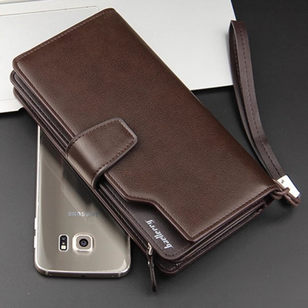 Fashion Top Quality Leather Long Wallet for Men