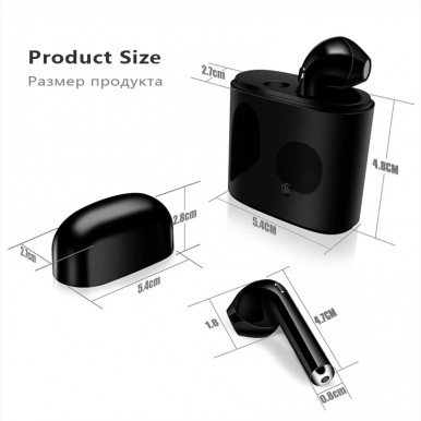  I7s TWS Bluetooth Earphone Stereo Earbud Wireless Bluetooth Earphones In-ear Headsets For All Smart Phone