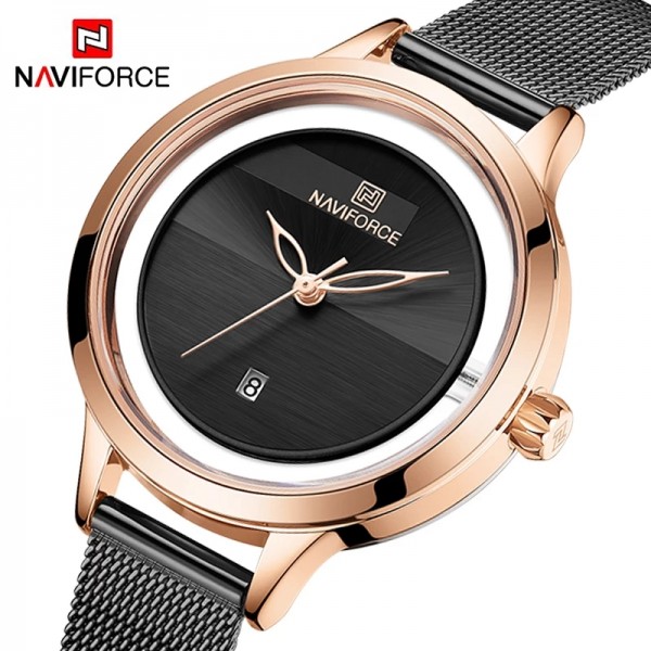 NAVIFORCE New Ladies Watches Women Luxury Simple Quartz Wrist watch Fashion Bracelet