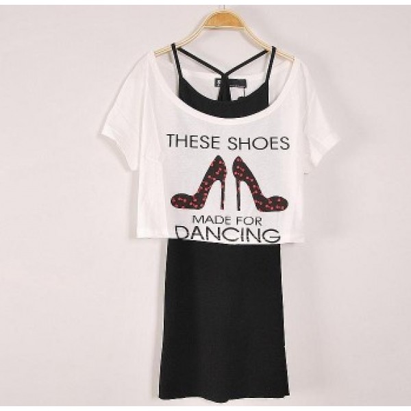 Two Piece Short body T-shirt