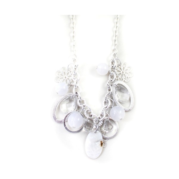 Pearl Shell Cutout Necklace