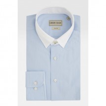 Blue Micro Stripe Shirt For Him A4