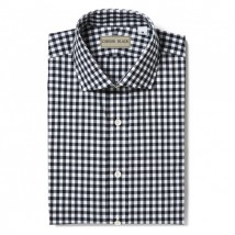 Black Gingham Mens Shirt