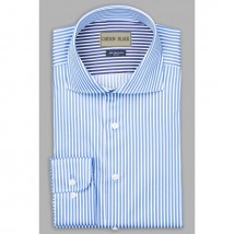 Blue Bar Stripe Shirt For Him A3