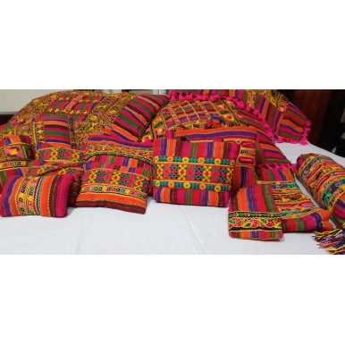 Afghan Handmade Embroidered Floor Cushion