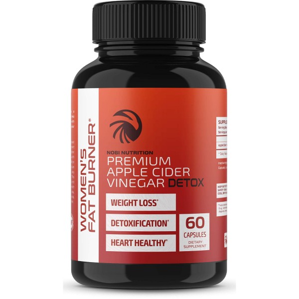 Apple Cider Vinegar Fat Burner Pills 60 Veggie Capsules Buyon.pk