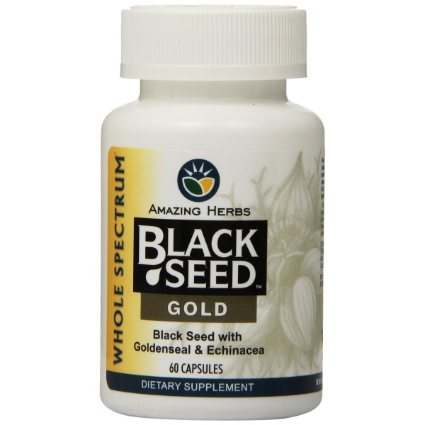 Black Seed Gold With Goldenseal And Echinacea Dietary Supplement 60