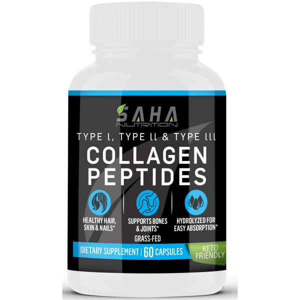 Collagen Peptides Dietary Supplement 60 Capsules Buyon.pk