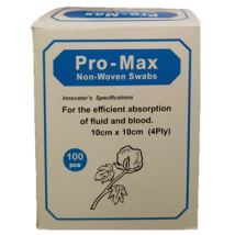 Pro-Max Non-Woven Swabs (10cm x 10cm) (4 ply)