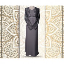 Beautiful Grey Color Fancy Wear Abaya