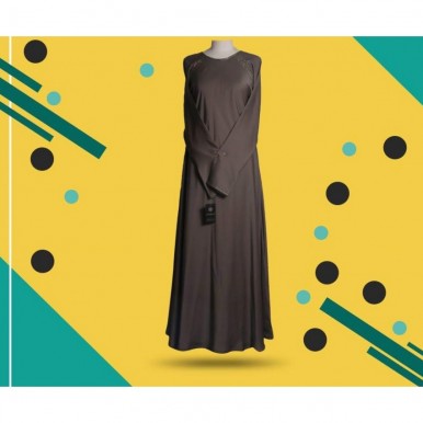 Umbrella Style Abaya with beadsliner