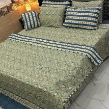 Premium 7-Piece Cotton Comforter Set for King Size Bed