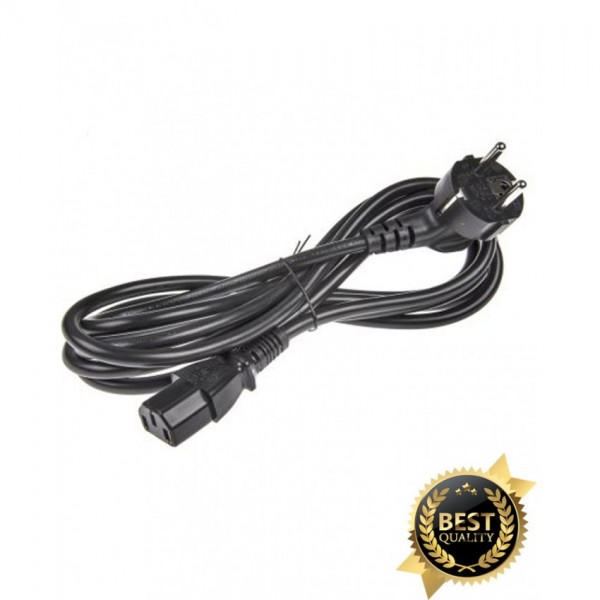 5 Pieces of 1.5 Meter High Quality Power Cable - Black