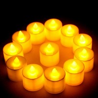 24 Led Flame less Tea Candles Packet 