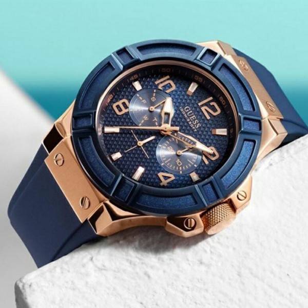 guess watch blue