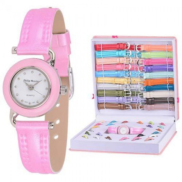 Watch Set With Interchangeable Strap And Bezels for Women Buyon.pk
