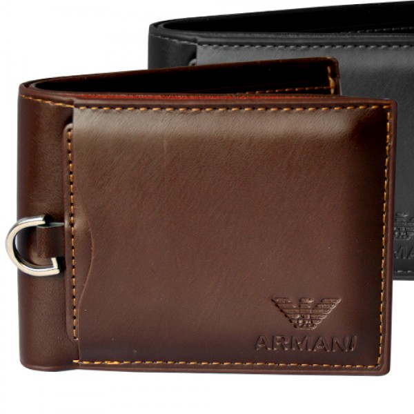 Armani Style Cow Leather Designer Wallet For Mens