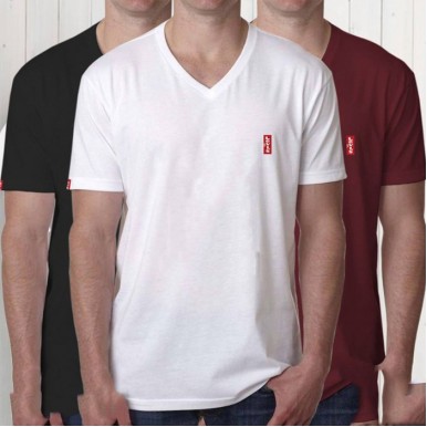 Levis Bundle - Pack Of 3 Levis V-Neck T-Shirts 