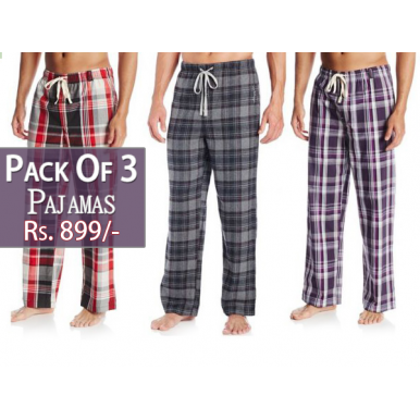 Pack of 3 Night Wear Pajamas