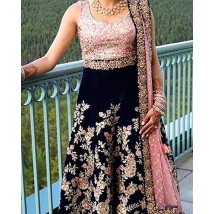 4 Piece UnStitched Body Style Chiffon Dress - SF021