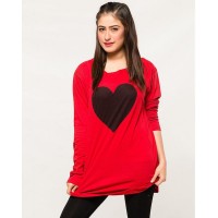 Black Heart Womens T shirt