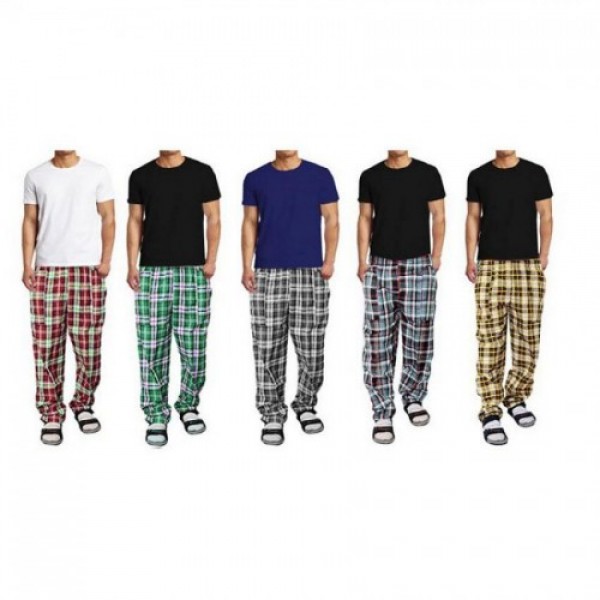 Pack of 5 Checkered Trousers