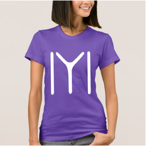 Purple Ertugrul Printed Cotton T shirt For Her