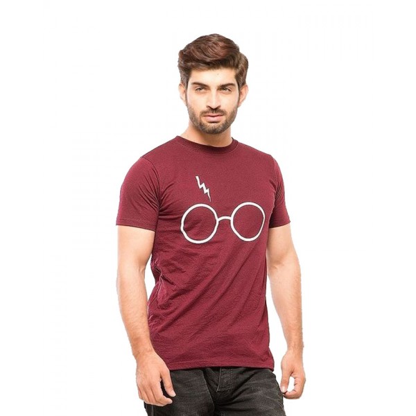 Maroon Harry Potter Graphics T shirt