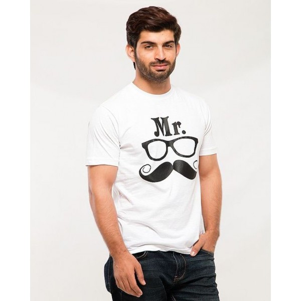 Mr Mustaches Graphics T shirt For Boys