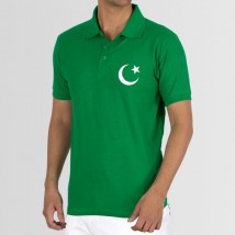 Pakistan Green Polo T shirt - Independence Day Special 