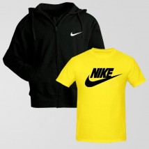 Bundle of 1 Hoodie With 1 Nike T shirt