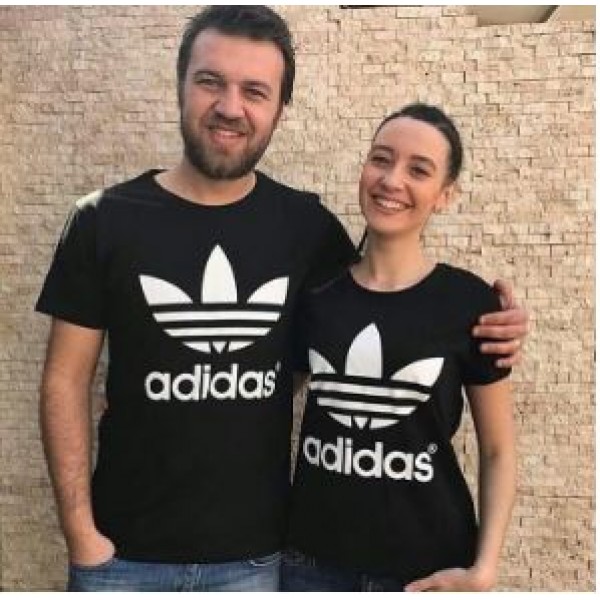 Adidas Printed T shirt Bundle For Couple