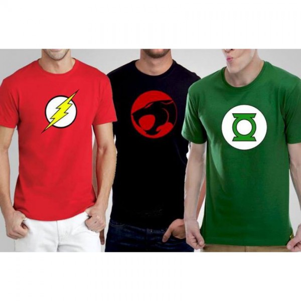 Bundle Offer For Mens -  Pack of 3 Super Heros T-shirts