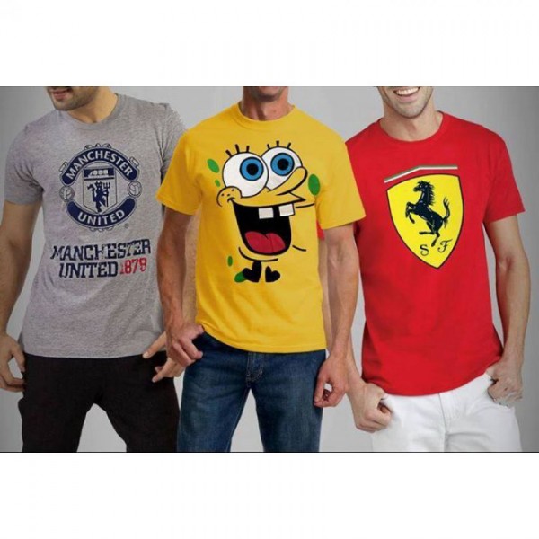 Pack of 03 Funky TShirts For Him MT26