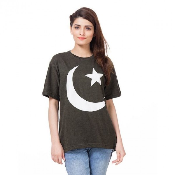 Pakistan Printed Cotton T-Shirt For Her