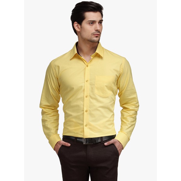 Yellow Formal Shirt For Him - Buyon.pk