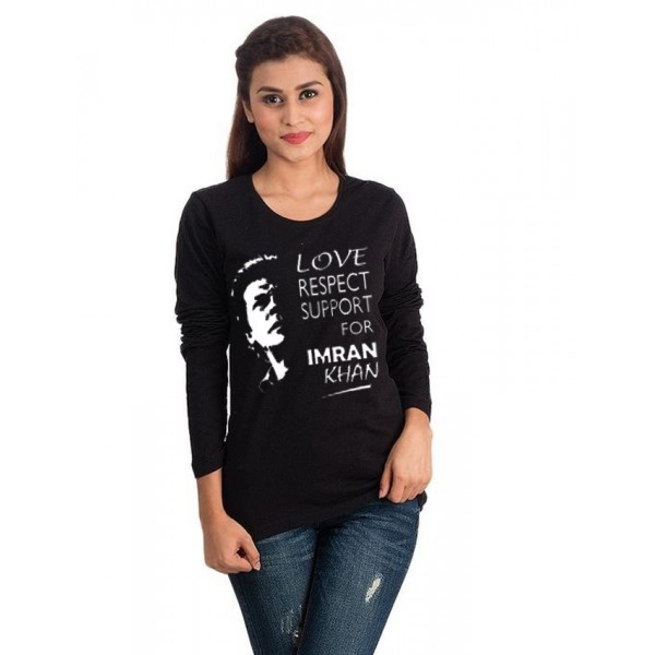 Support Imran Khan Printed T shirt For Her