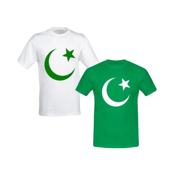 Pack of 02 Pakistan T shirts - Independence Day Special