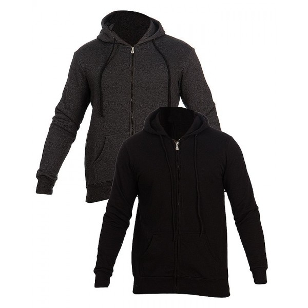Mens Pack of 02 Mens Hoodies Black and Charcoal Colour
